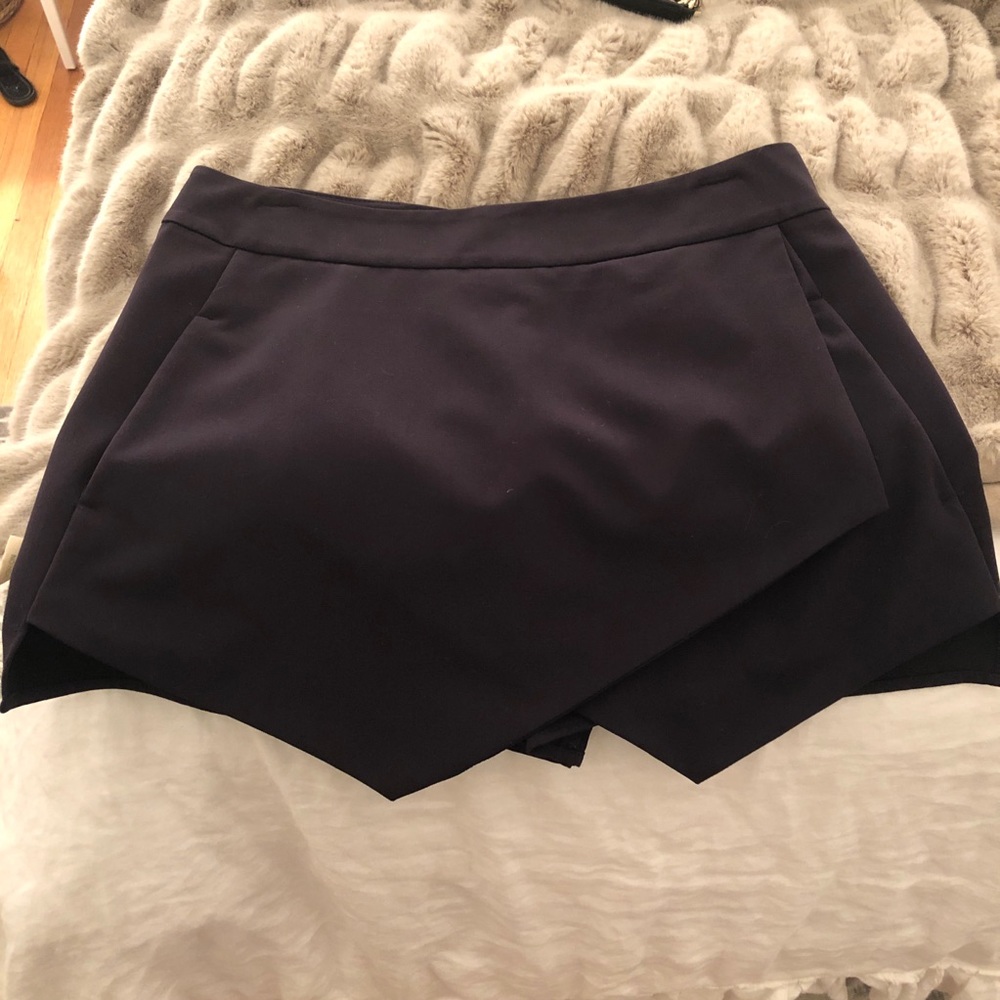 Aqua asymmetrical skirt